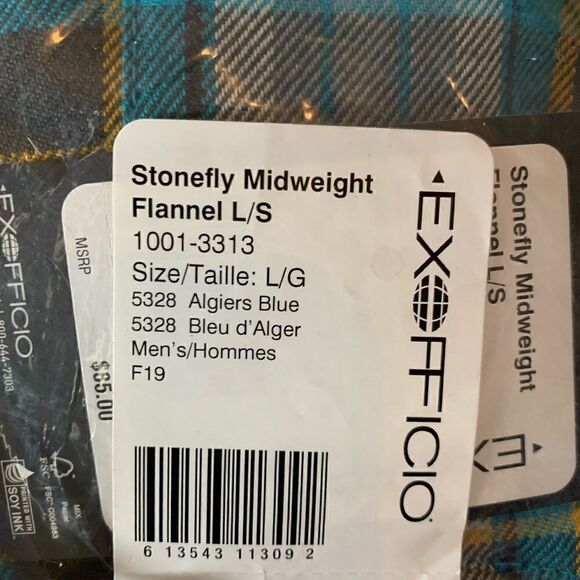 NWT Exofficio Flannel    - Picture 4 of 7
